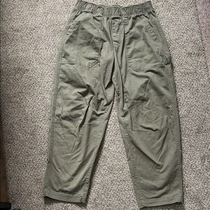 Old Navy Olive Green Wide-Leg Pants